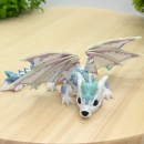 Kristallwolfsdrache - Nebellicht Weiße Flügel